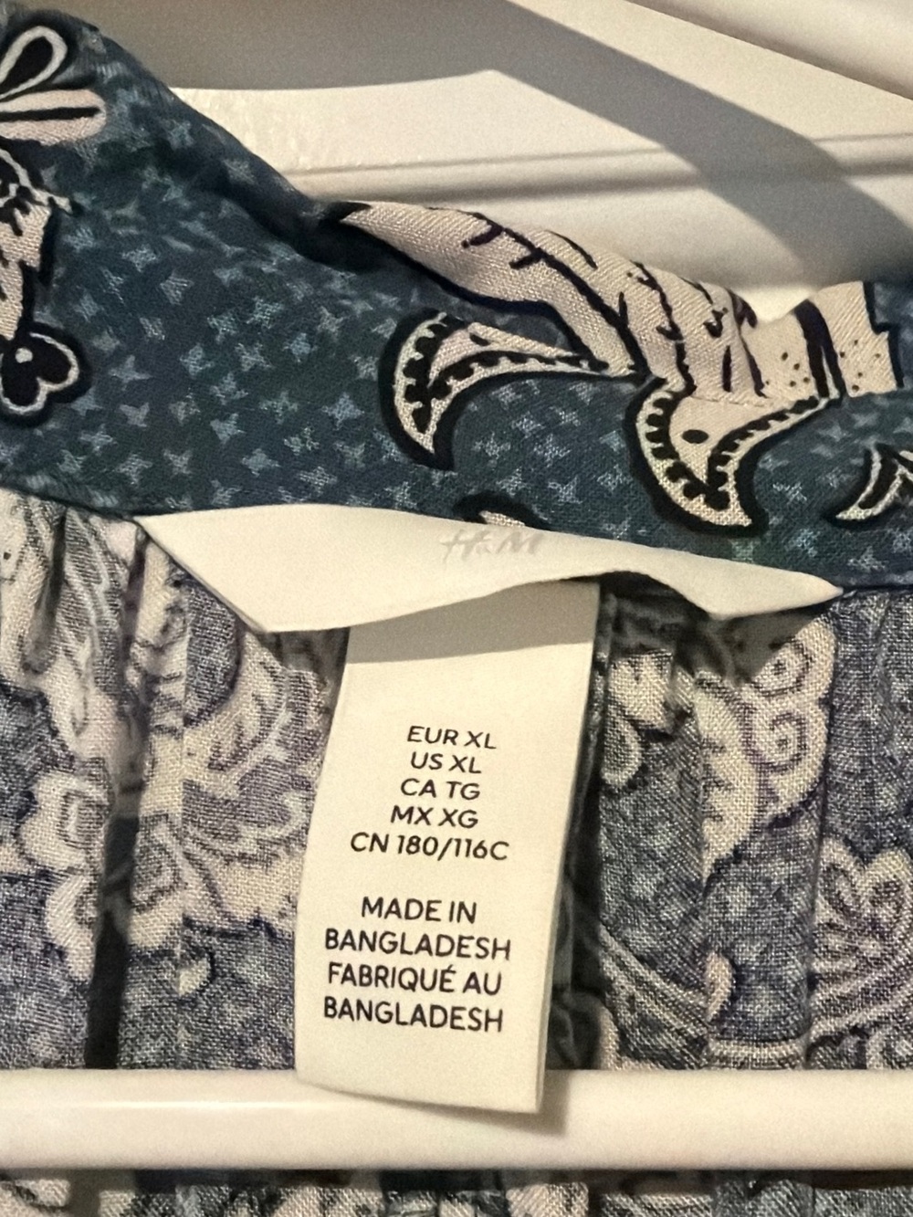 H&M - Blue & White Floral Maxi Dress - Picture 2 of 3